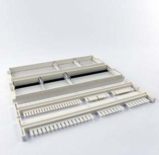 [Eletro3ks184] Large Gel Casting Set for Mupid-One Electrophoresis System